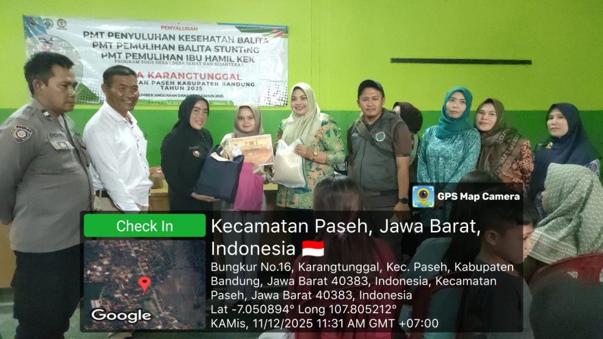 PENYALURAN PMT PENYULUHAN BALITA, BALITA STUNTING & IBU HAMIL KEK